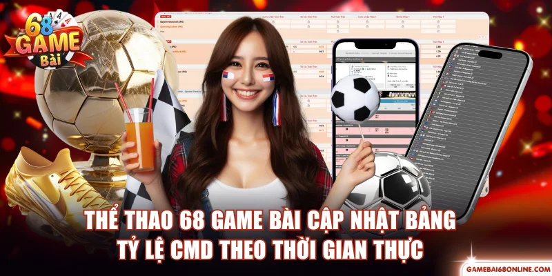 Thể Thao 68 Game Bài | Trải Nghiệm Cá Cược Chuẩn CMD Thể thao 68 Game Bài cập nhật bảng tỷ lệ CMD theo thời gian thực