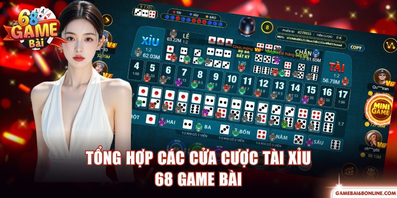 Tài Xỉu 68 Game Bài 1 Ăn 180 Liên Tục Thắng Đậm Mỗi Ngày Tổng hợp các cửa cược Tài Xỉu 68 Game Bài